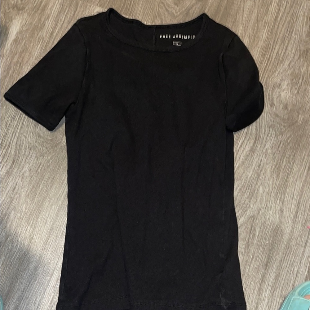 Fitted Black Short Sleeve T-Shirt